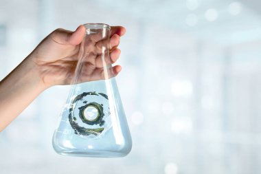 Cam şişenin içindeki doğa.