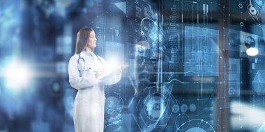 Modern tıp ve teknoloji. Karışık ortam