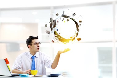 Çevre ve çevre dostu iş. Karışık ortam