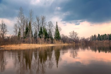 Bahar Sibirya peyzaj