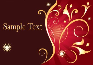 Süslü soyut arkaplan.