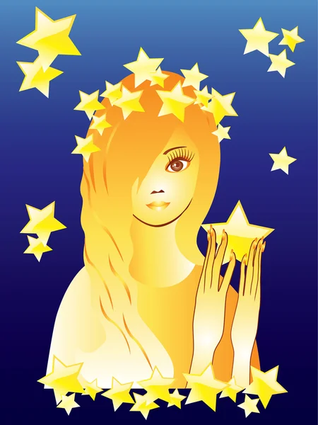 The girl with the Stars.