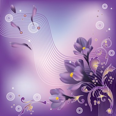 fondo abstracto con azafranes.