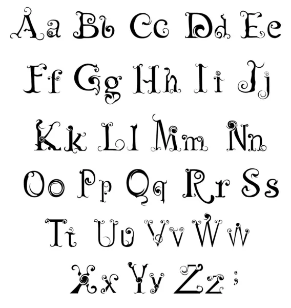 Gotisches Alphabet — Stockvektor