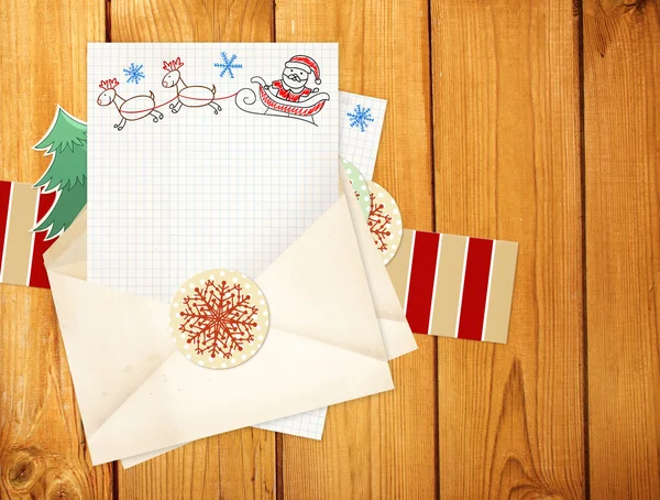 Lettera a Babbo Natale — Foto Stock