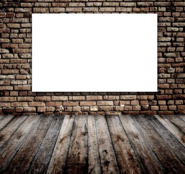 Tuğla duvarlı eski oda