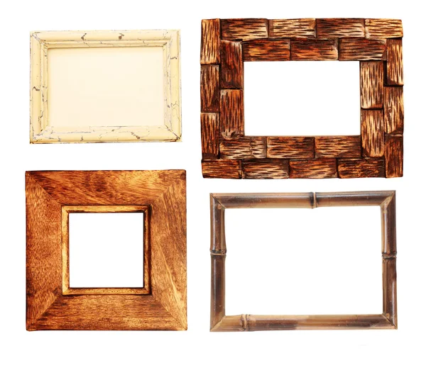 Colección de marcos de madera — Foto de Stock
