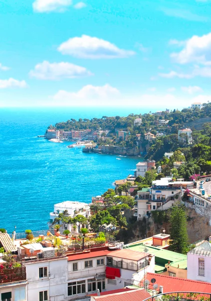 Панорама в Неаполі і Середземне море — стокове фото