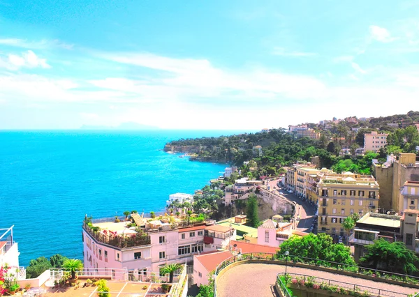 Panorama di Napoli e del Mediterraneo — Foto Stock