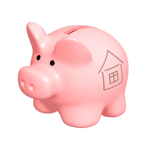 Bank account for buying a house — Stock Photo, Image