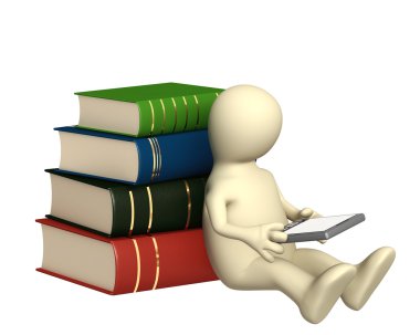 kukla ile e-kitap ve kitap