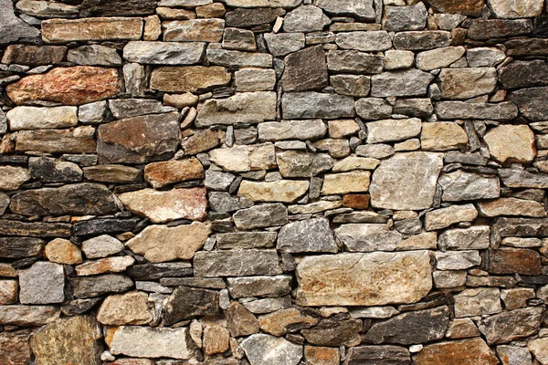 Mur médiéval de blocs de pierre — Photo