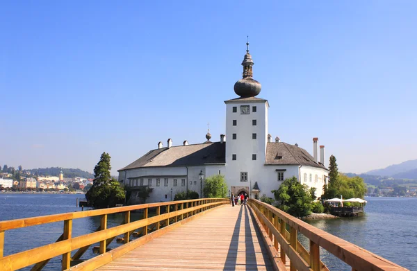 Castelo Orth no lago Traunsee, Áustria — Fotografia de Stock