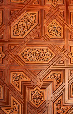 antika ahşap süsleme alhambra, İspanya içinde oyulmuş