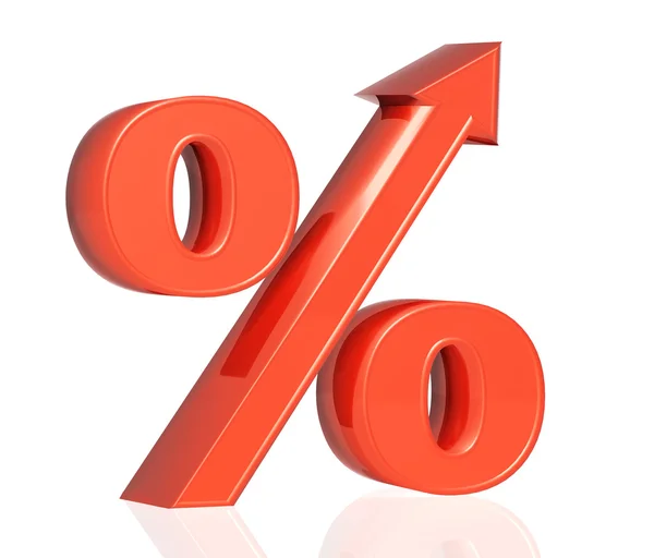Percentagem de crescimento — Fotografia de Stock