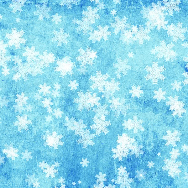 Weihnachten Hintergrund mit Schneeflocken — Stockfoto