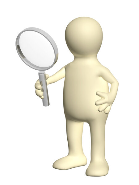 3d puppet with magnifier