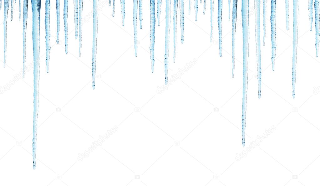 Seamless border with icicles