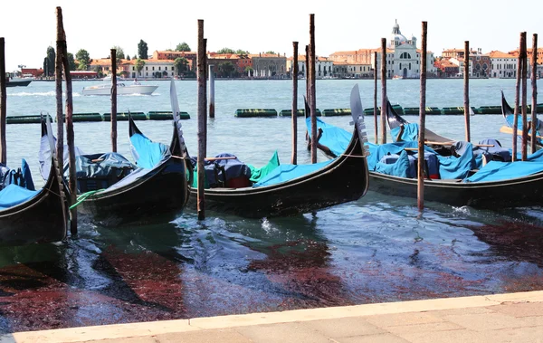 Gondolas i Venedig, Italien — Stockfoto