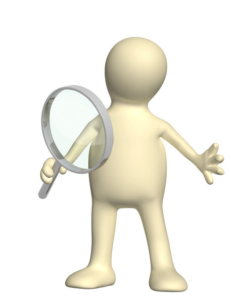 3d puppet with magnifier