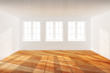 Parke zeminli boş oda