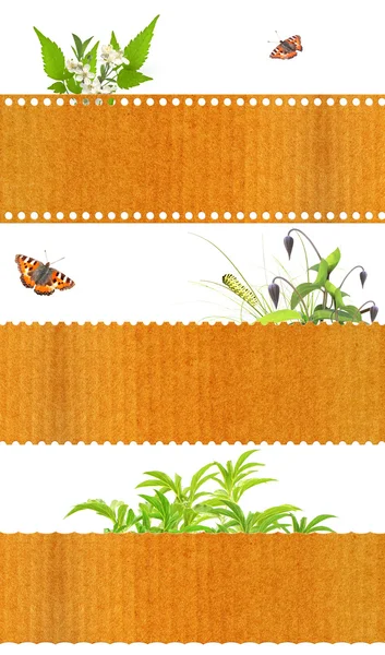 Conjunto de banners de la naturaleza —  Fotos de Stock