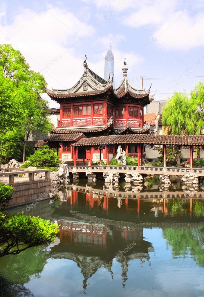 Pavilion in Yu Yuan Gardens, Shanghai, China