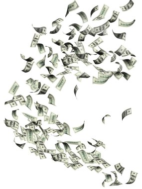 uçan dolarlık banknotlar 