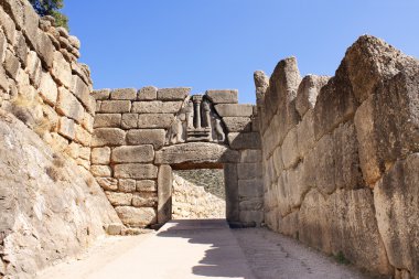 Lion Gate, Archaeological Site of Mycenae, Greece clipart