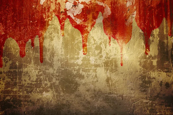 Blood on stucco wall — Stock Photo, Image