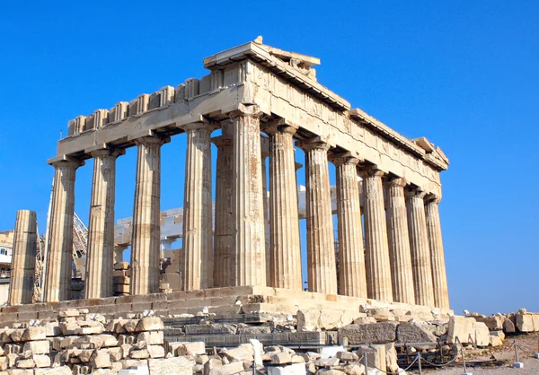 Partenón en la Acrópolis, Atenas, Grecia — Foto de Stock