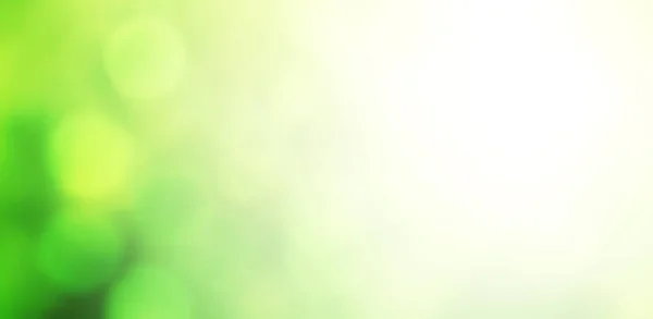 Yeşil Rengin Bulanık Arkaplanı Bokeh Soyut Işıkla Yatay Dikey Pankart — Stok fotoğraf