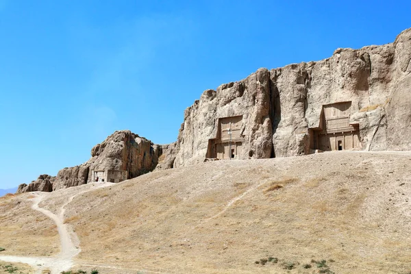 네크로 폴리스의 Fars 로스터 Kaba Zartosht 큐브이다 Unesco World Heritage — 스톡 사진