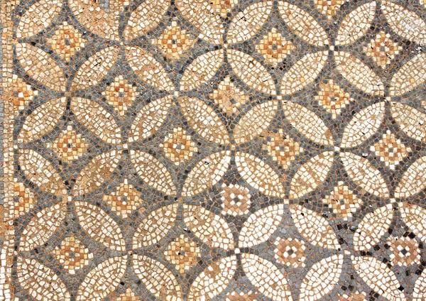 Фрагмент Античной Мозаики Великих Банях Дион Пьерия Греция Старинная Мозаика — стоковое фото