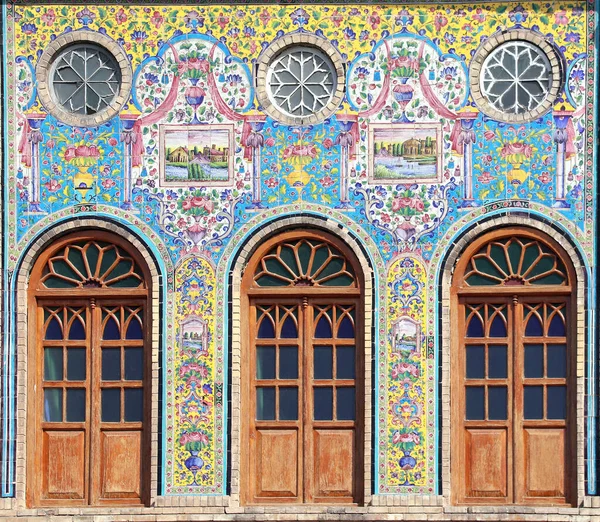 Facade Golestan Palace Marble Palace Palace Roses Royal Qajar Complex — Stock Photo, Image