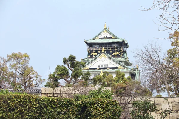 Castelul Osaka Castelul Antic Japonez Din Osaka Japonia Patrimoniul Mondial — Fotografie, imagine de stoc