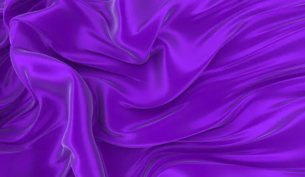 Violet silk background. Waves of red silk full screen. Abstract elegant background for your project. Element for design. 3D rendering image.