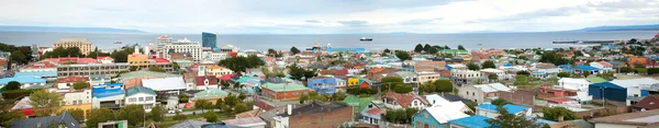 蓬塔阿雷纳斯、 智利、 南北美洲的全景视图 — 图库照片