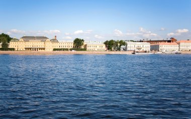 neva embankment. Saint-petersburg, Rusya Federasyonu