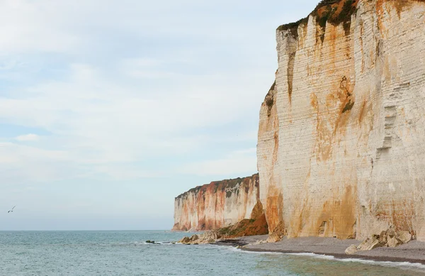 Scenic view of Grandes Dalles cliffs in France — Stock Photo, Image