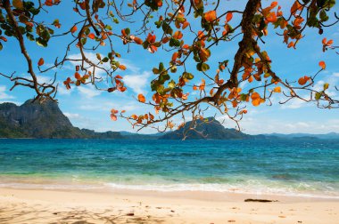 el nido palawan, Filipinler güzel deniz manzarası