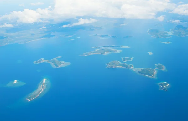 Vista aérea de las islas tropicales cerca de Palawan, Filipinas — Foto de Stock