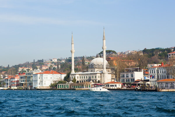 Cityscape of Istanbul with a mosque