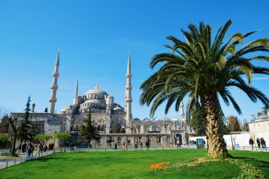 istanbul'da Sultanahmet Camii görünümü
