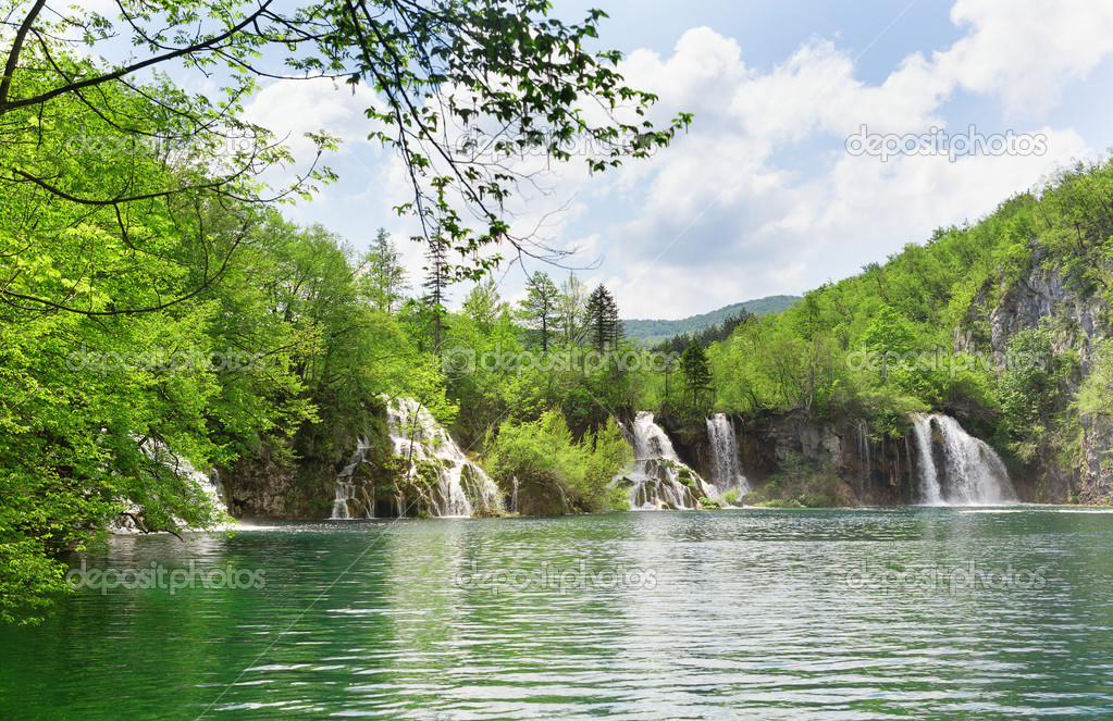 Plitvice lakes national park in Croatia