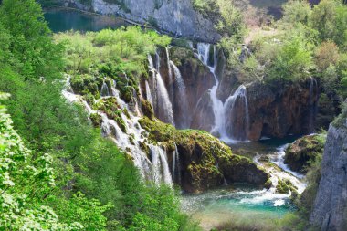 plitvice milli park'ın güzel Cascade'lerde