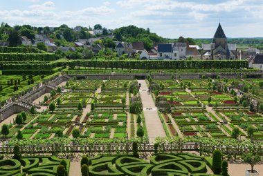 Budama sanatı ve villandry Kalesi'nde Mutfak Bahçe