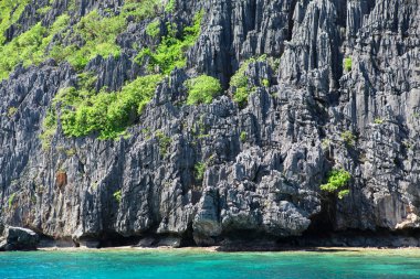 palawan yakın kayalık ada manzara
