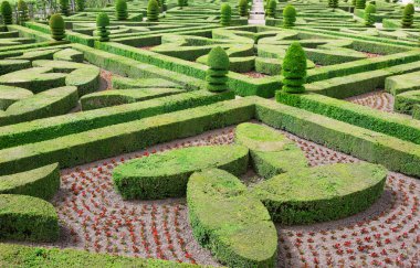 villandry Kalesi'nde Budama sanatı