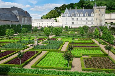 güzel villandry Kalesi, loire valley, Fransa